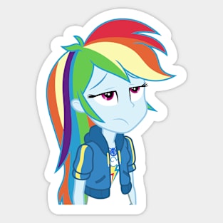 Annoyed Rainbow Dash Sticker